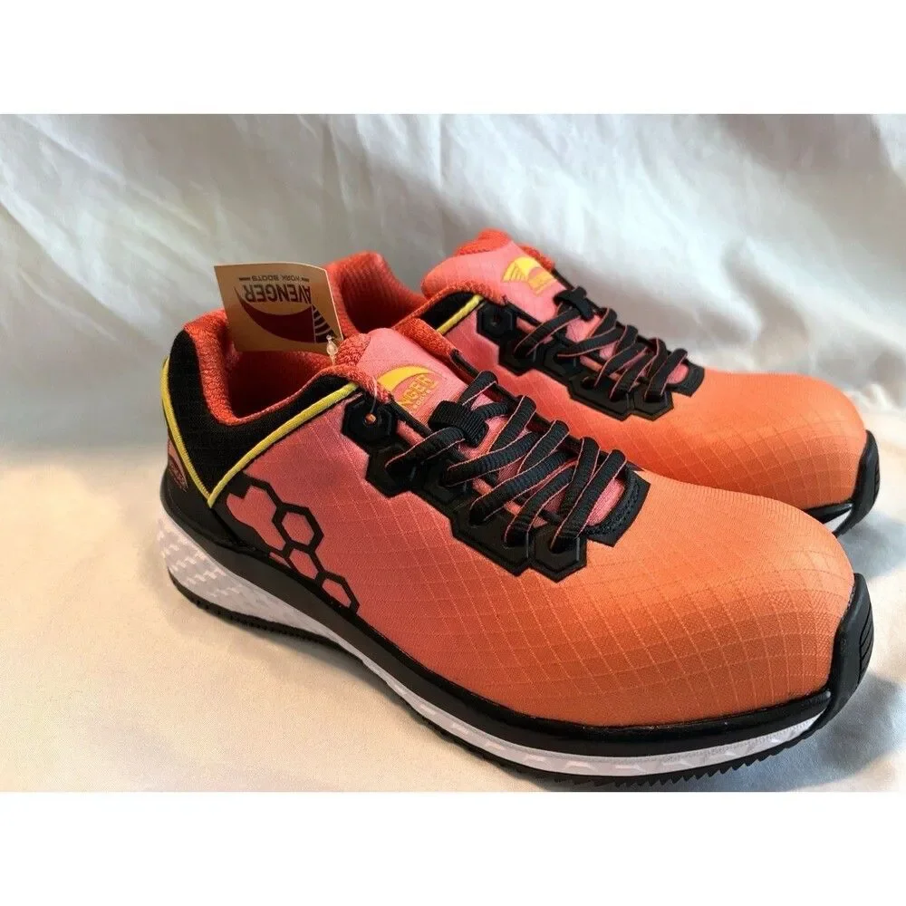 Avenger Women's Sz 7.5 A1891 Fusion EH Work Safety Boots / Sneaker Orange